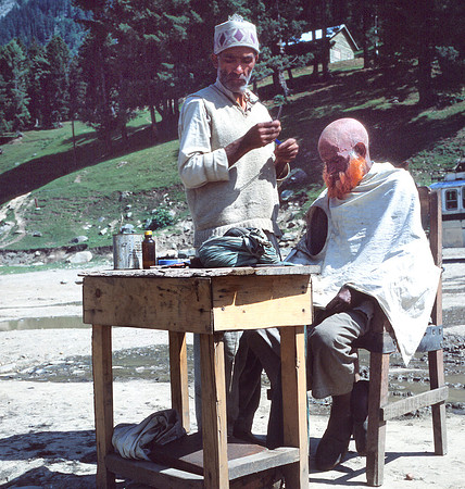 A Kashmiri  Barbershop