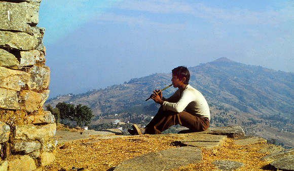 Young Nepali Lad with Fluge