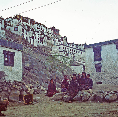 Ladakhi Family Visiting Monastery