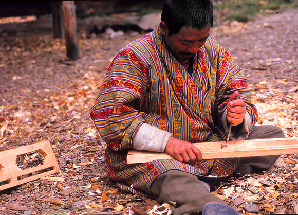 A Bhutanese Woodcarver