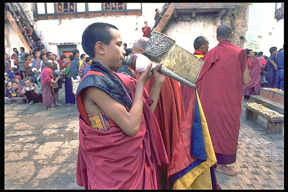 Young Musician with Conch Horn- Wandi Festival
