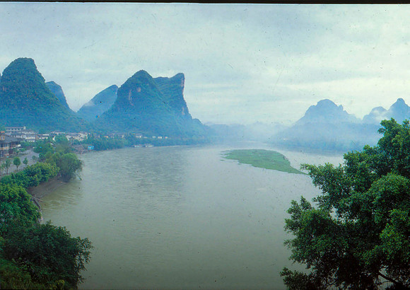 The Lei River from Above Yangshuo