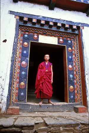 Young Lama at Dzong