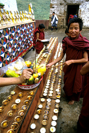 Butter Lamps - Wangdi Festival
