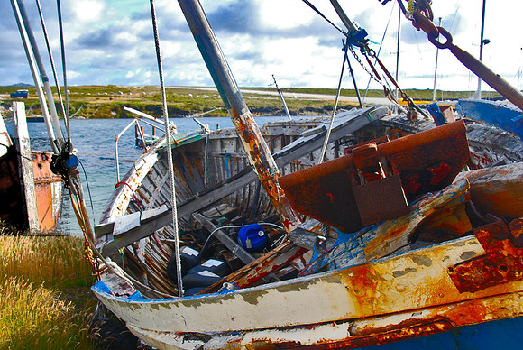 Wrecked Ship, Falkand Islands