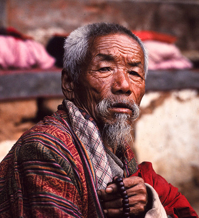 An Elderly Bhutanese Man