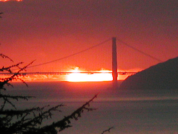 Sunset from Indian Rock Ave,