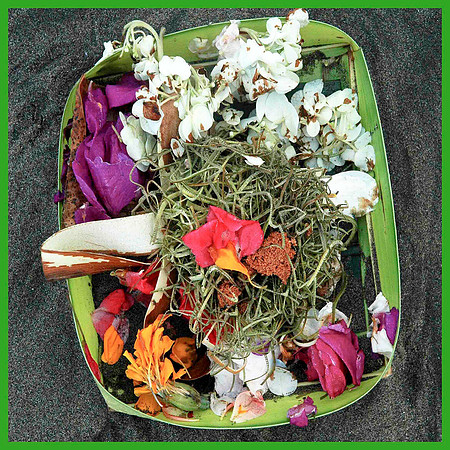 A Balinese Offering to the Sea