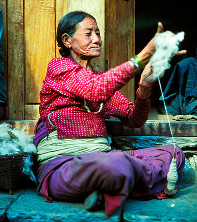 Woman Spinning, Katmandu