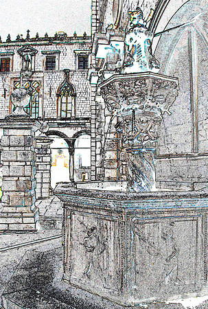 Sketch of Font, Dubrovnik