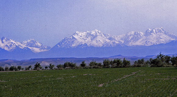 VIEW of the Tien Shin Mountians, Turkestan